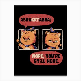 Abracatabra - Cute Magical Cat Gift Canvas Print