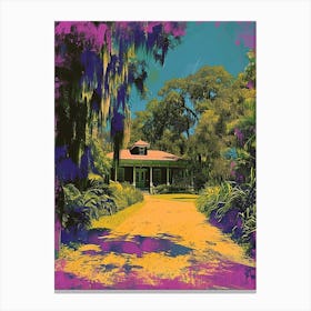 Audubon Park And Zoo Storybook Illustration 1 Canvas Print