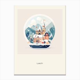 Lech Austria 3 Snowglobe Poster Canvas Print