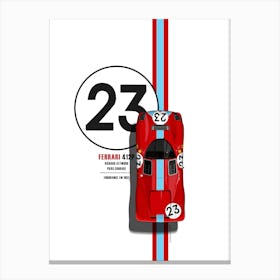 Ferrari 412 No. 23 Canvas Print