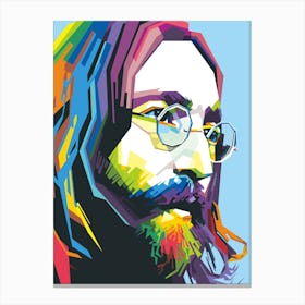 John Lennon Fanart WPAP Canvas Print