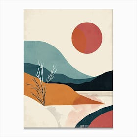 Landscape, Scandinavian Simplicity Canvas Print