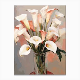 Calla Lily Flower Still Life Painting 4 Dreamy Canvas Print