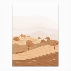 Landscape With Trees 3 Canvas Print