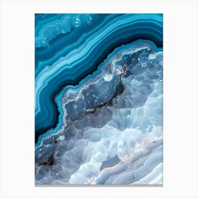 Blue Agate Canvas Print