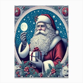 Santa Claus Style William Morris 6 Canvas Print