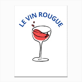 Le Vin Rouge Canvas Print