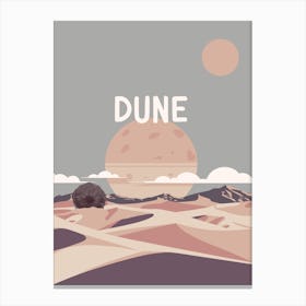 Dune travel poster Canvas Print