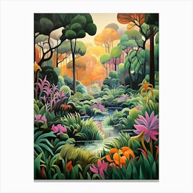 Jungle Abstract Minimalist 1 Canvas Print