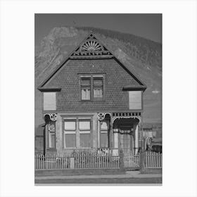 Old House In Silverton, Colorado, This Was The Type Of House Built By Mine And Mill Operators In The Early Days Canvas Print