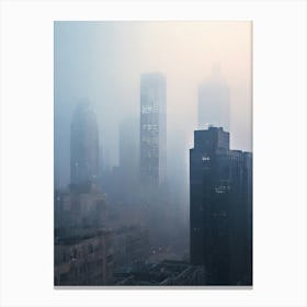 Fog In The City Canvas Print