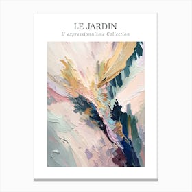 Le Jardin Abstract Oil Painting 3 Canvas Print