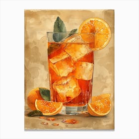 Iced Tea 39 Canvas Print