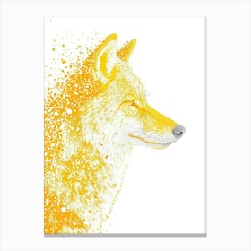 Yellow Timber Wolf 2 Canvas Print