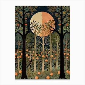 William Morris Pumpkins In The Forest Canvas Print