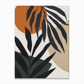 Botanical and tropical floral 6 Canvas Print