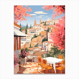 Granada Spain 1 Illustration Canvas Print