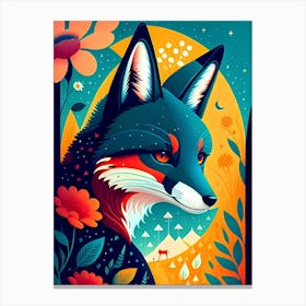 Fox In The Forest 3 Canvas Print