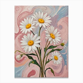 Daisy Swirls no1 Canvas Print