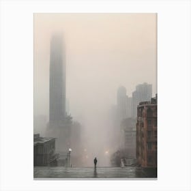 Fog In Shanghai Canvas Print