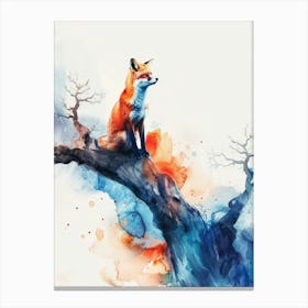 Fox In The Tree Canvas Print