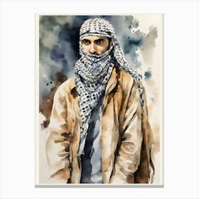 Palestinian man Canvas Print