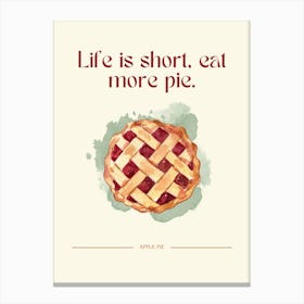 Pie illustration  Canvas Print