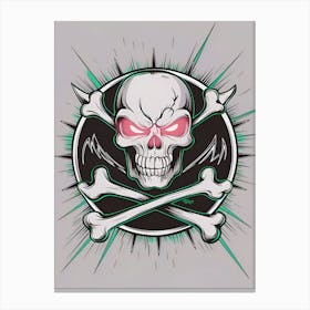 Skull And Crossbones Canvas Print