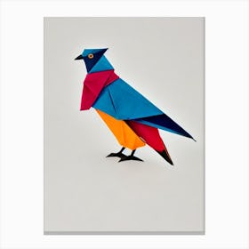 Pigeon Origami Bird Canvas Print