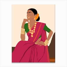 Desi Girl Canvas Print