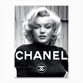Marilyn Monroe Chanell Luxury Fashion Canvas Print