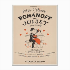 Romanoff And Juliet Theatre Poster 1960 Canvas Print