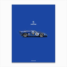 Cars in Colors, Lola T70 Canvas Print