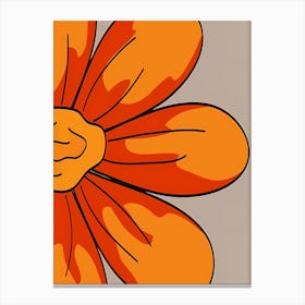 Orange Flower 2 Canvas Print