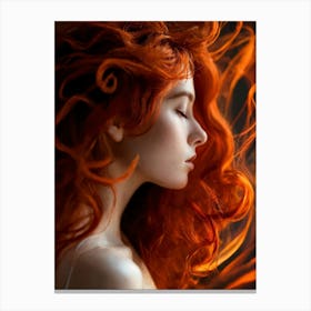 Fiery Girl 1 Canvas Print