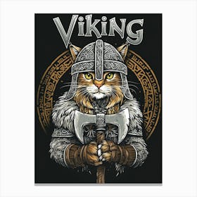 Viking Cat 3 Canvas Print