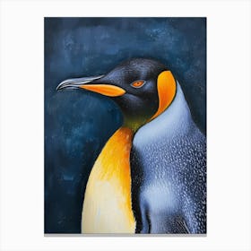 King Penguin Kangaroo Island Penneshaw Colour Block Painting 4 Canvas Print