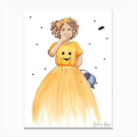 Halloween Girl - Trick or Treat Canvas Print