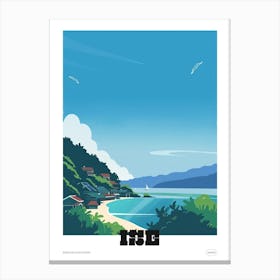 Ise Japan 2 Colourful Travel Poster Canvas Print
