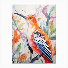 Colourful Bird Painting Hoopoe 1 Canvas Print