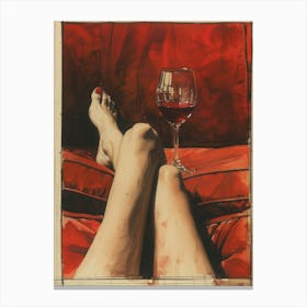 Glass Of Wine 4 Canvas Print