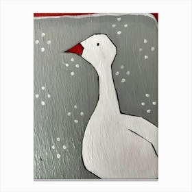 White Goose Canvas Print