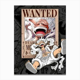 One Piece Wanted Monkey D.Luffy Canvas Print