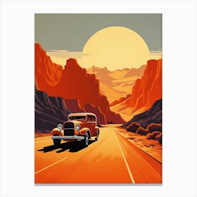 Vintage Roadtrip Canvas Print