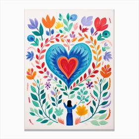 Nature & Patterns Heart Illustration Of A Person 1 Canvas Print