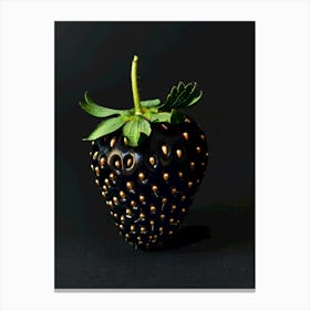 Black Strawberry Canvas Print