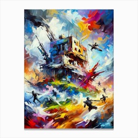Fortnite Abstract Canvas Print