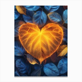 Heart Shaped Leaves 1 Canvas Print