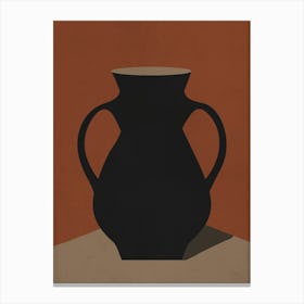 Minimalist Ceramic Vase Neutral 3 Canvas Print