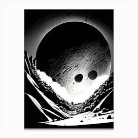 Crater Noir Comic Space Canvas Print